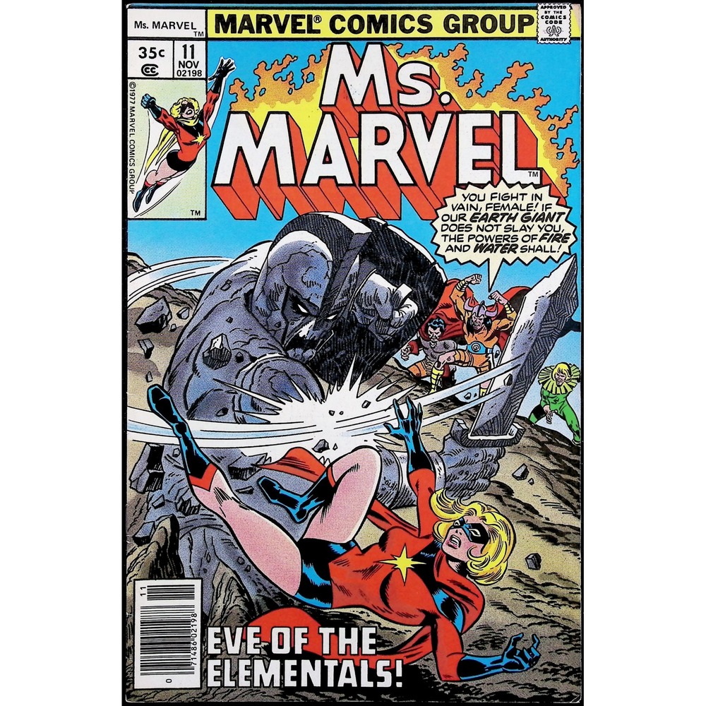 Marvel Comic Ms. Marvel #11 Bronze‎ Age Carol Danvers 1977 VF-